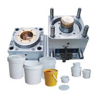 Plastic Bucket Mould - Stainless Steel, Different Sizes, Silver Color | Polished Surface, Injection Mould With Warranty