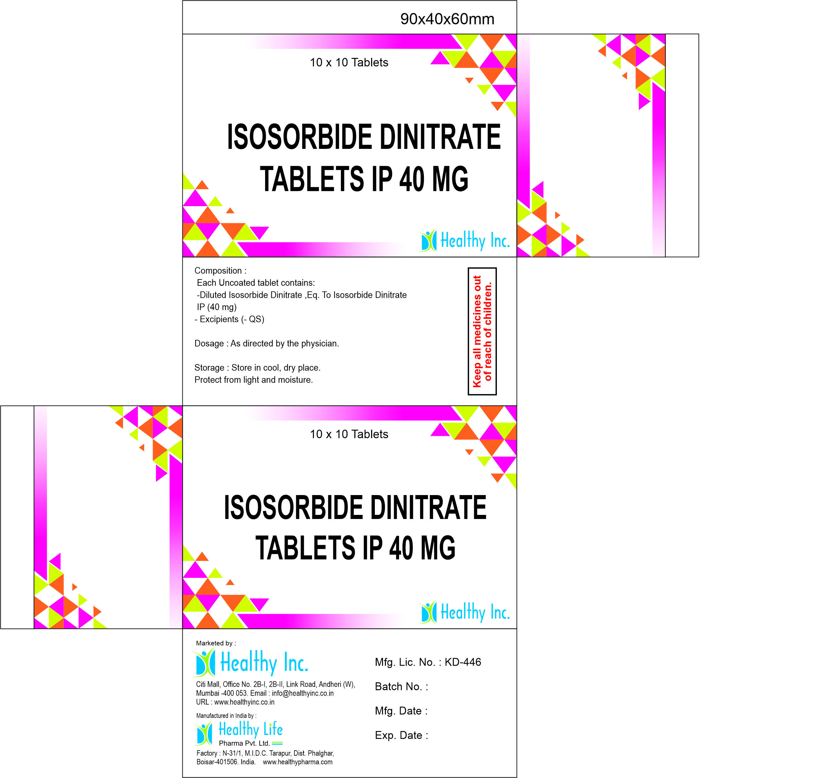 Isosorbide Dinitrate Tablet 40mg