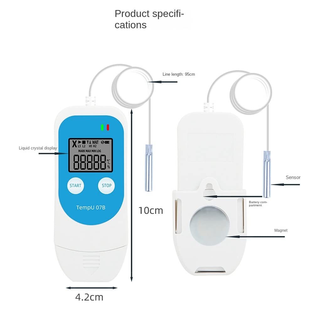 Tzone TempU07B PDF&CSV USB temperature and humidity data logger with external probe