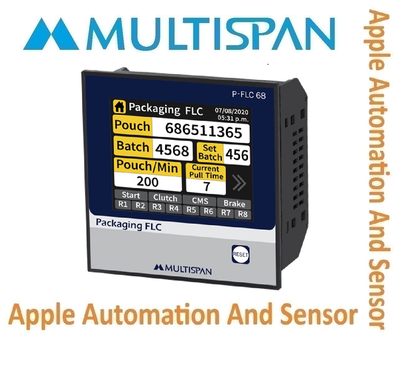 Mpc-5265 Multispan Ffs Control Unit - Double Display Universal Input Pid Controller, Double Relay, 4+4 Digit | Versatile Process Control Instrument