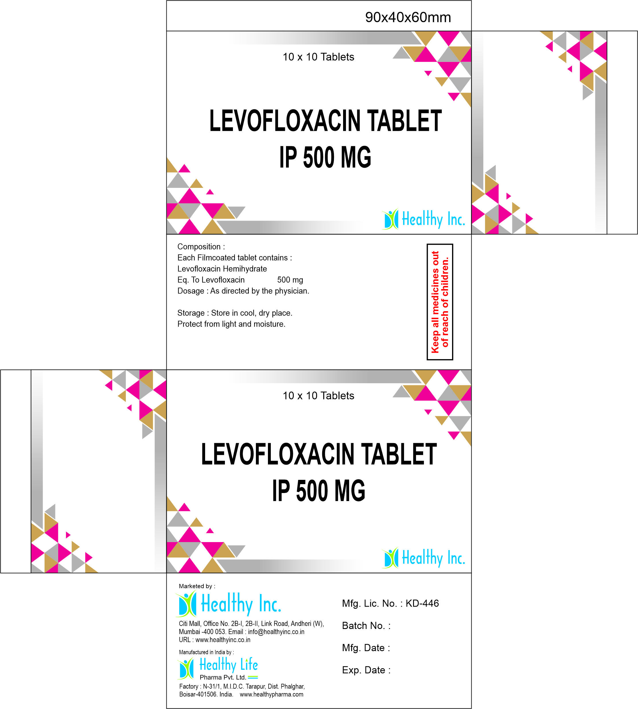 Levofloxacin tablet 750mg