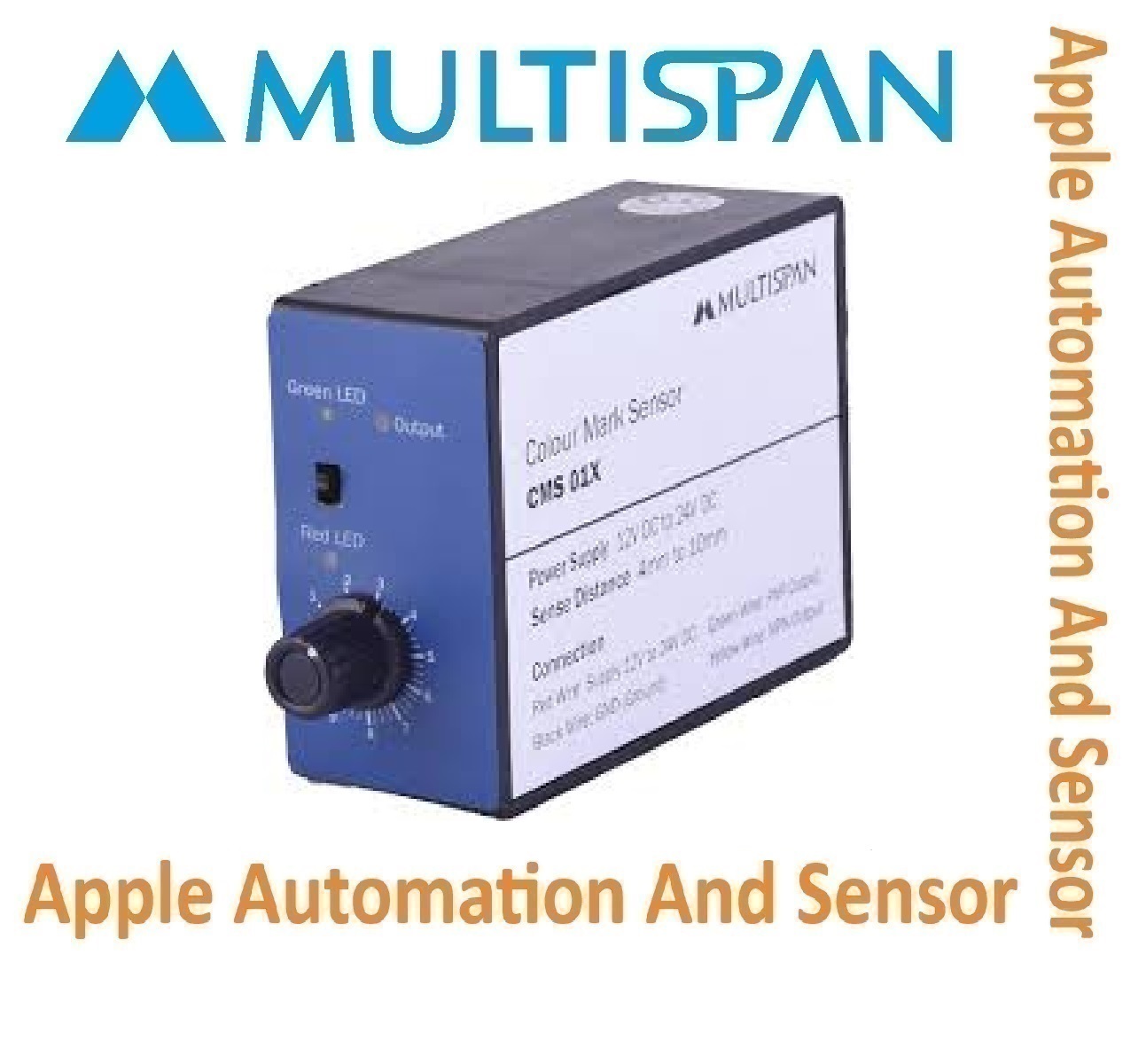 Cms-5x Multispan Color Mark Sensor - Double Display Universal Input Pid Controller, 4+4 Digit, Versatile Monitoring & Control Solutions