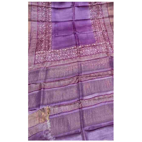 Jari Boarder Tassar Pure Resam Silk Saree