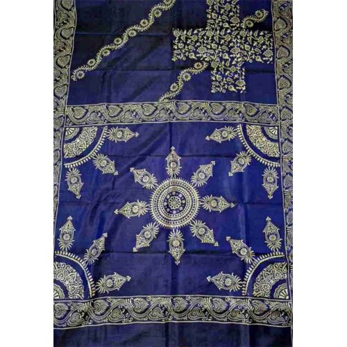 Block Print Silk Saree