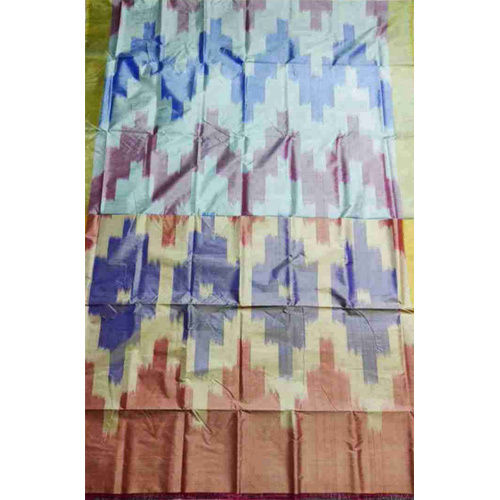 Ikkat Silk Saree - Color: Multicolor