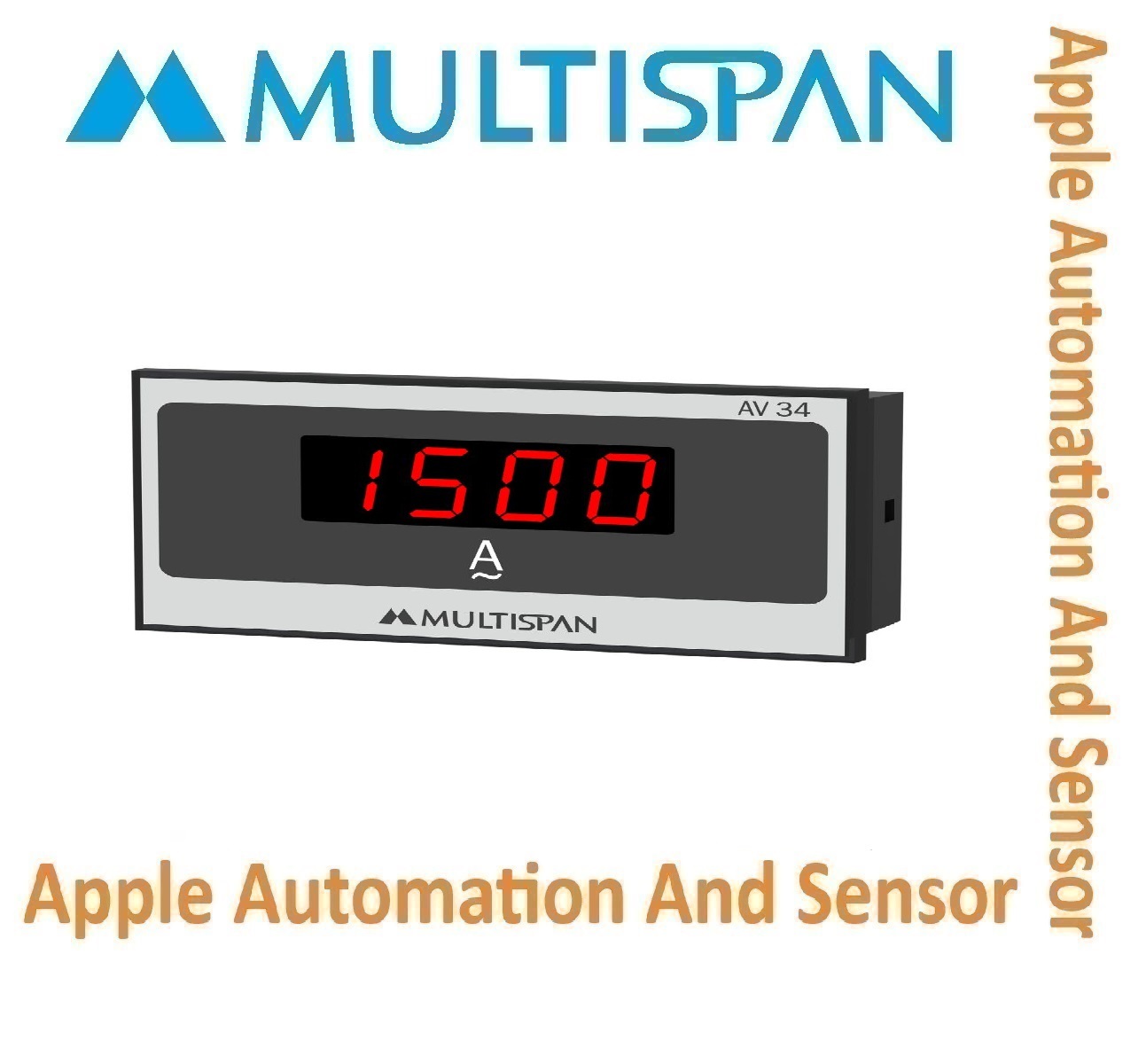 Av-41ct Multispan Digital Ampere Meter - Double Display, Universal Input, Pid Controller, Double Relay (4+4 Digit), 1 Year Warranty