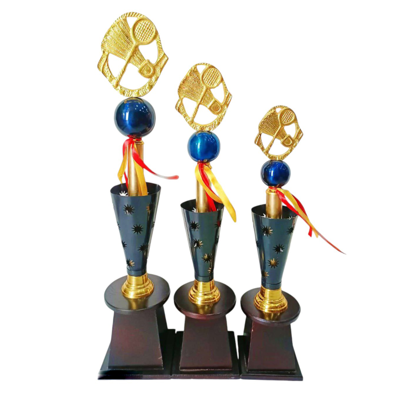 Luxury Metal Badminton Award Trophy #0638