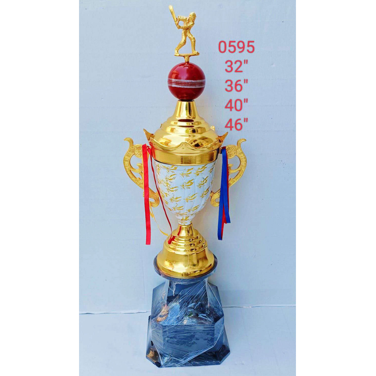 Metal Cricket Trophy Cup Award #0595