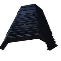 Pvc Industrial Bellows Covers - Durable Fabric & Pvc, 0.7-1mm Thickness, Sleek Black Finish, Minimal Maintenance Required