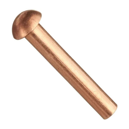 1Inch Round Head Copper Rivets - Grade: Ec