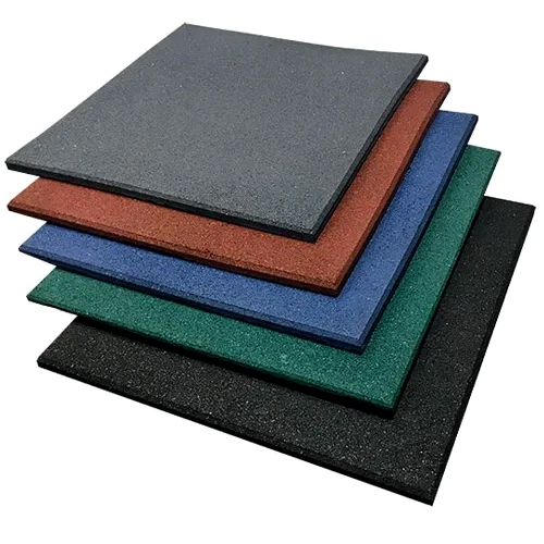 Gym Flooring Rubber Tiles - Feature: Non-slip