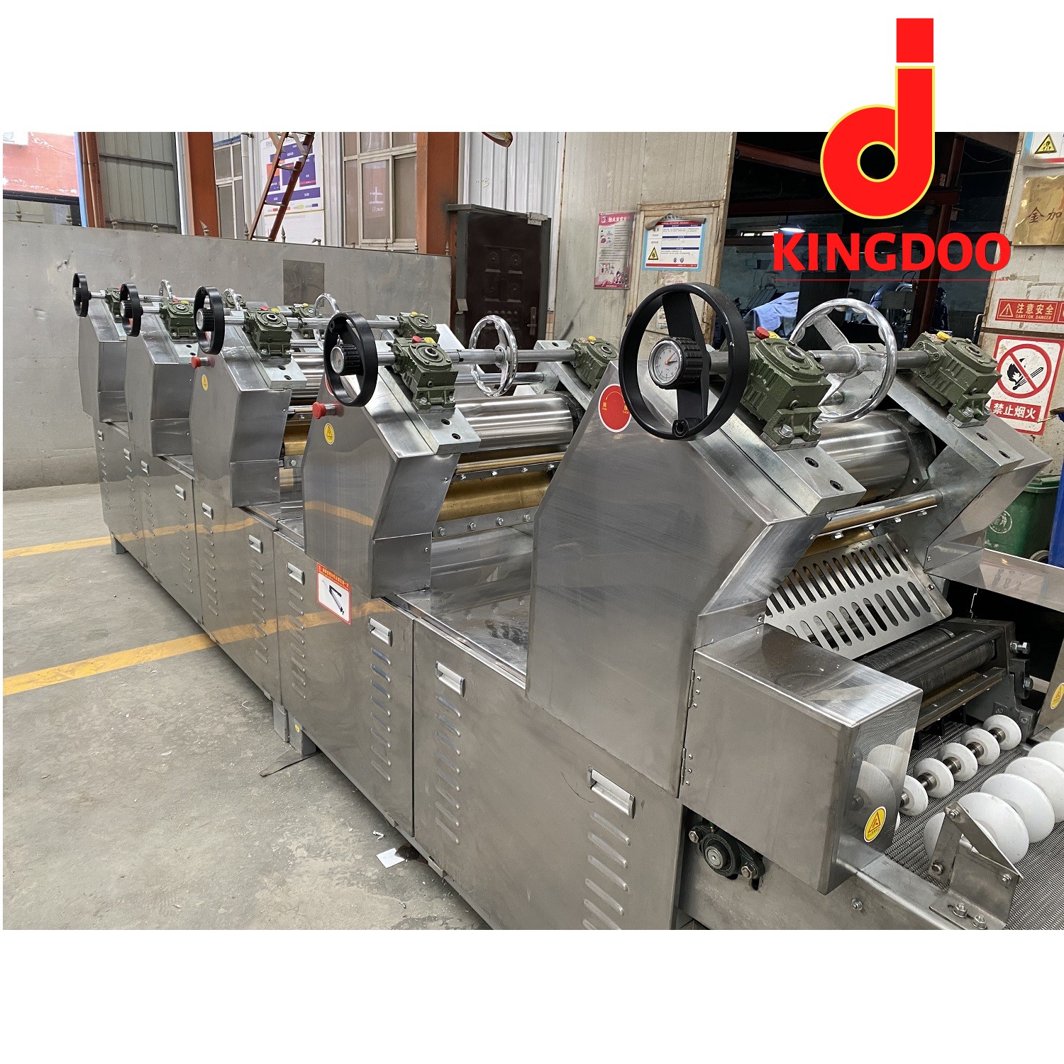 Kingdoo Brand Fried Instant Noodle Making Machine Fresh Noodle Production Line Noodle Steaming Machine - Capacity: 1400 Kg/day