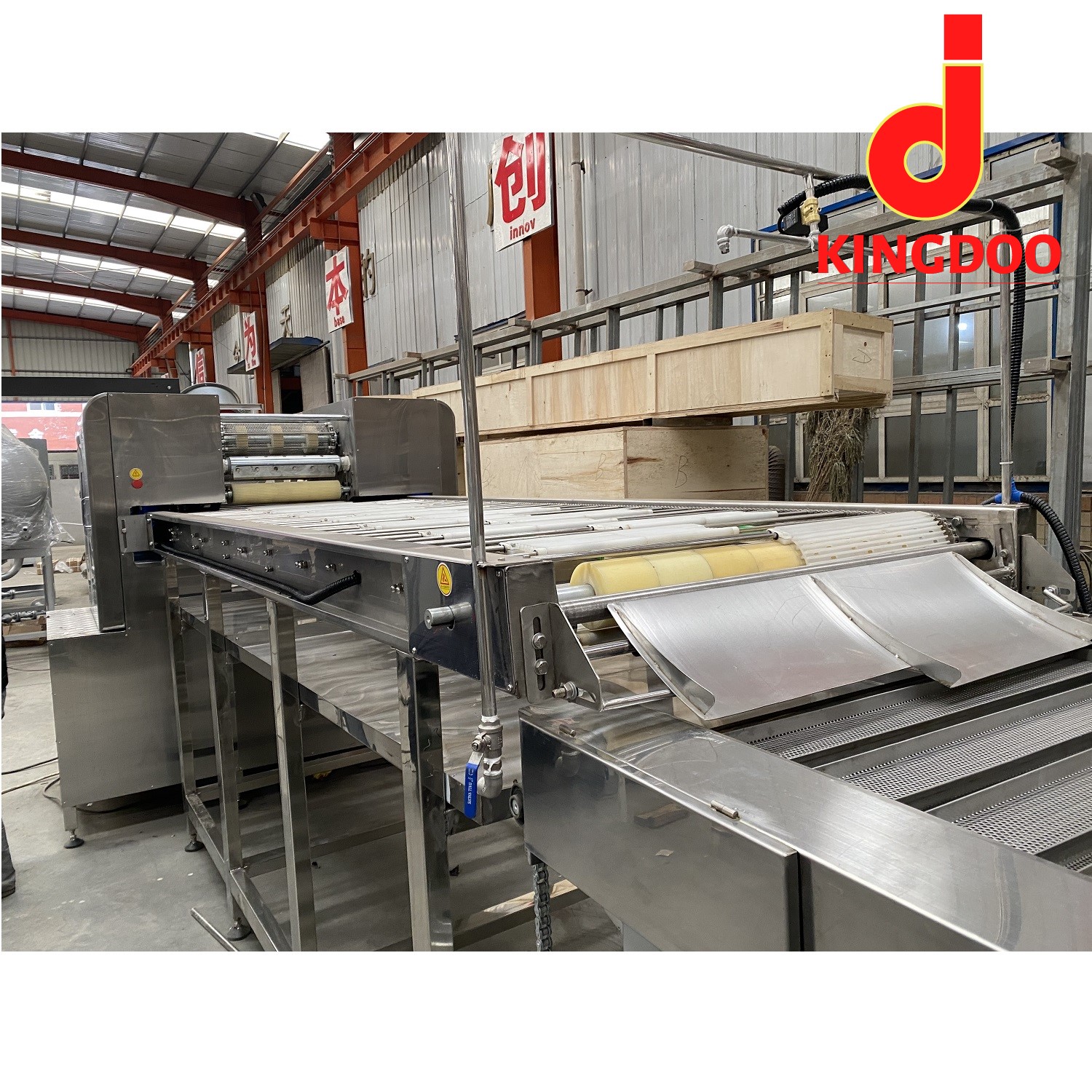 Fried Instant Noodle Making Machine - Stainless Steel, 30 Meter Length | Automatic Operation, Plc Control, 20000 Pics Capacity Per 8 Hours, High Efficiency, Eco-friendly, Low Noise, Lower Energy Consumption