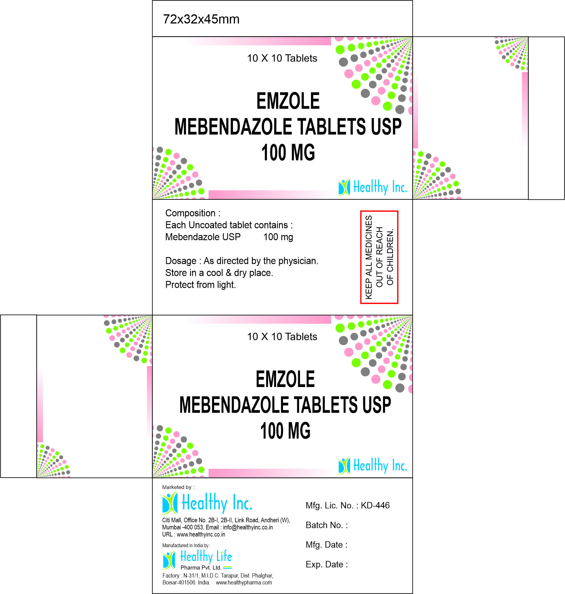 Mebendazole Tablet 500mg