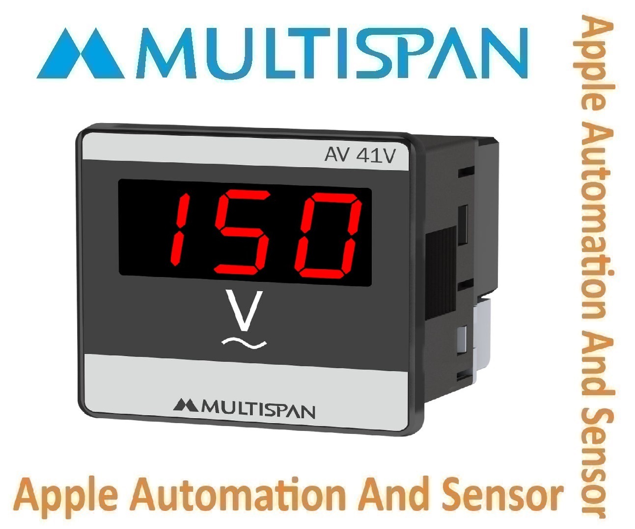 Av-11v Multispan Digital Volt Meter - Double Display, Universal Input, Pid Controller, 4+4 Digit, Dual Relay Functionality, 1-year Warranty