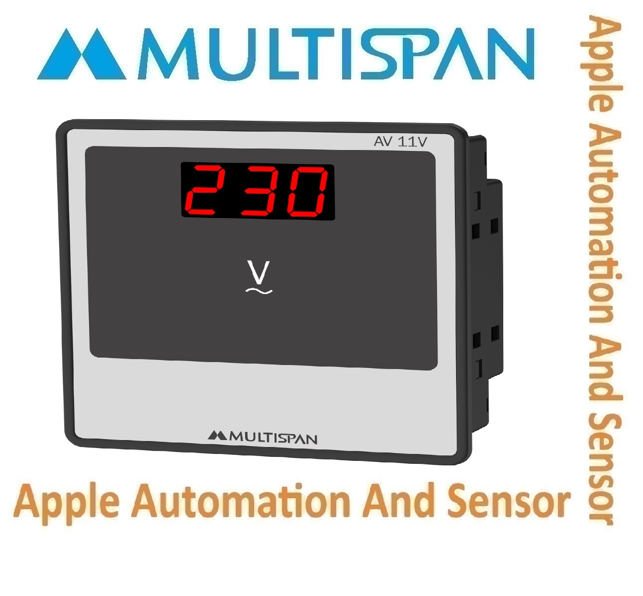 Av-31v Multispan Digital Volt Meter - Universal Input, Double Display, Pid Controller, Double Relay (4+4 Digit), 1 Year Warranty, Precision Measurement