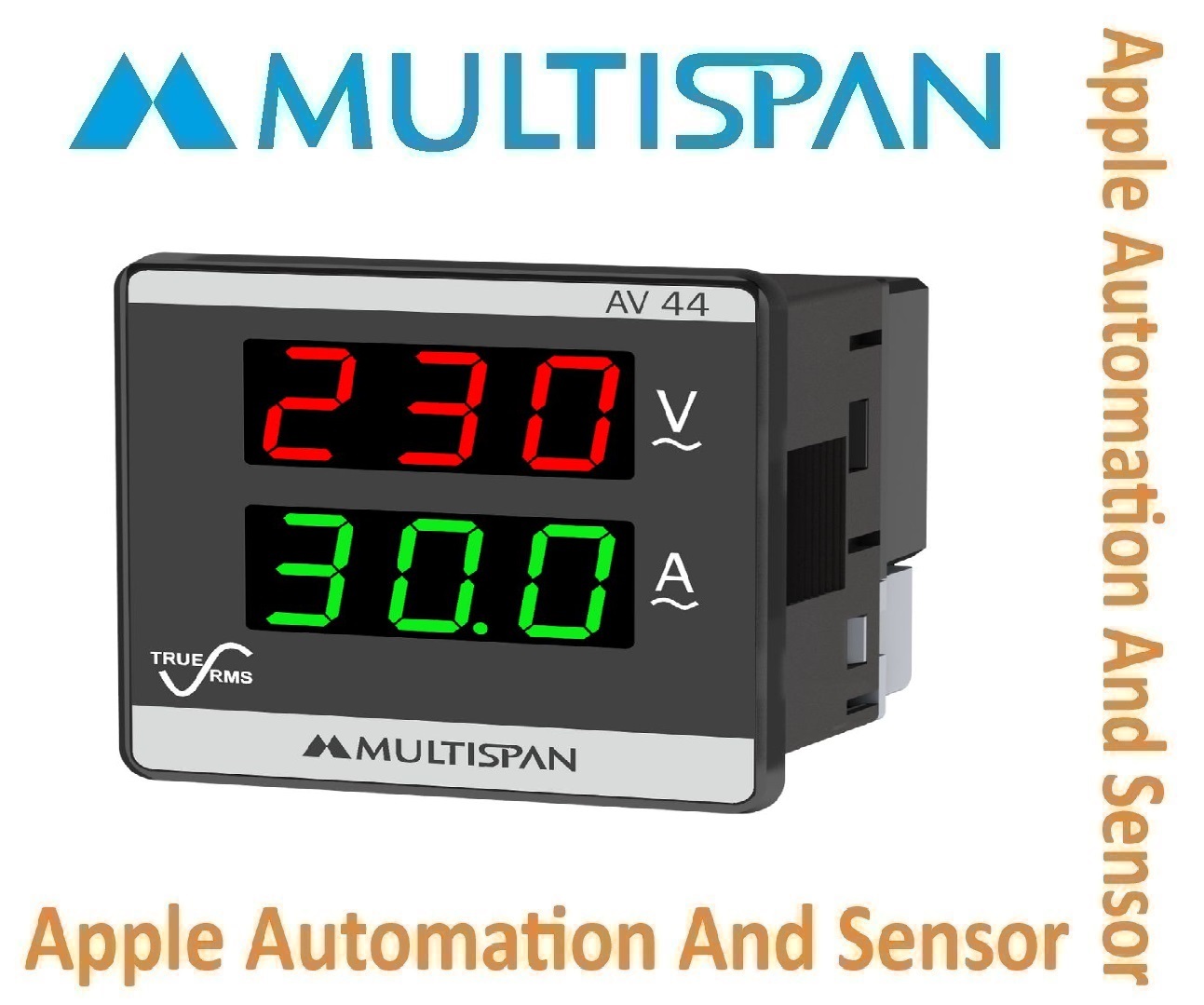 Av-12 Multispan Digital Ampere + Volt Meter - Double Display, Universal Input, Pid Controller, Double Relay (4+4 Digit)