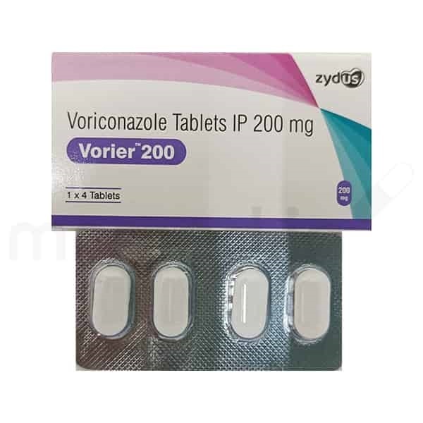 Vorier 200 Mg Tablets - Antifungal Composition , Effective Against Various Fungal Infections & Supports Fungal Cell Membrane Destruction