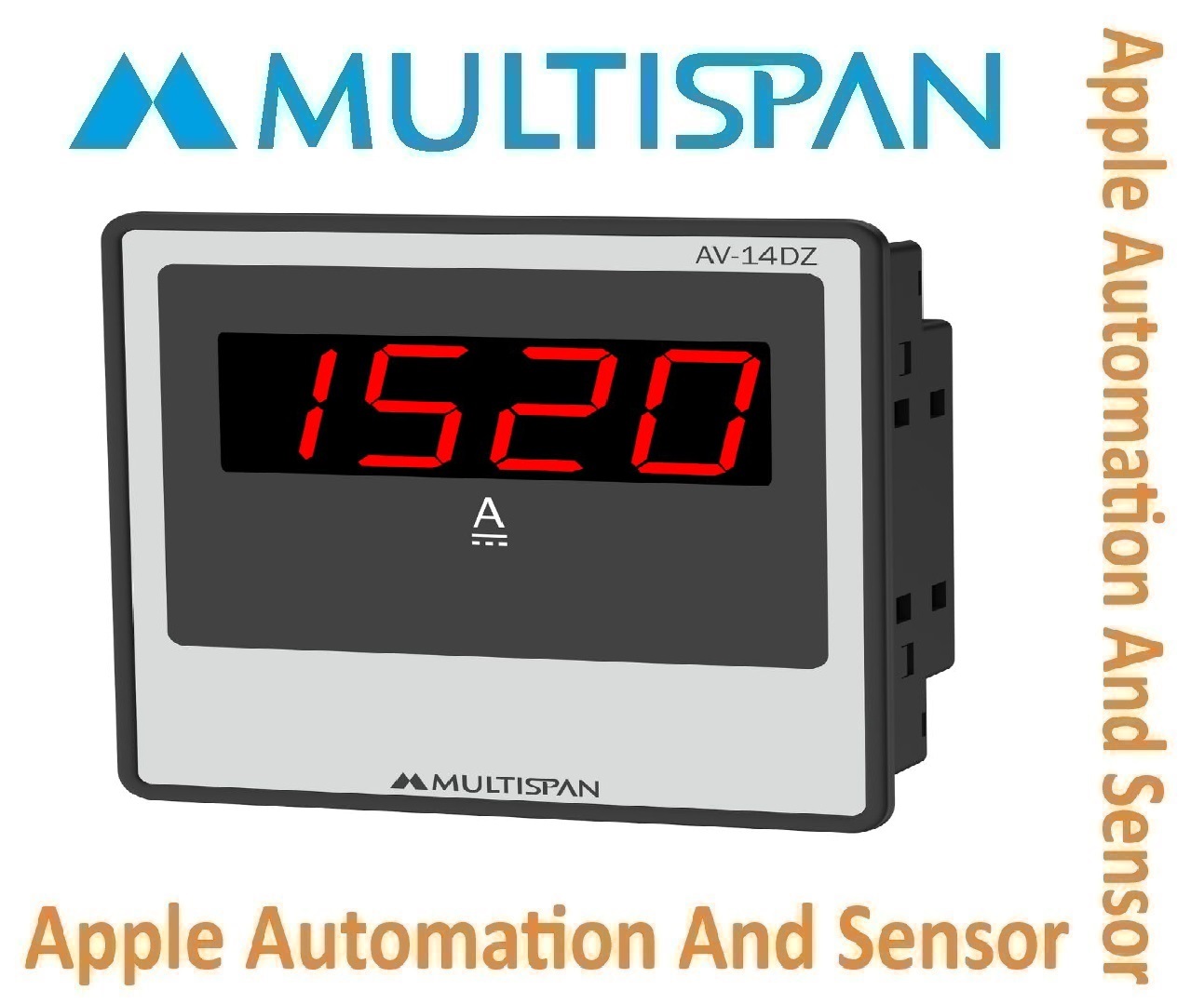 Av-24dz Multispan Digital Dc Ampere Meter - Double Display, Universal Input, Pid Controller, Double Relay (4+4 Digit) | 1 Year Warranty, Process Control Instrument