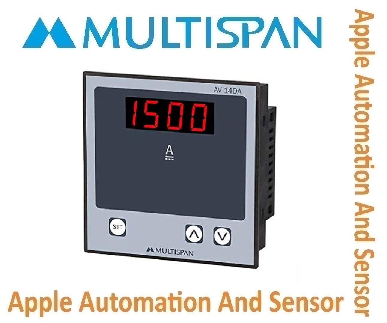 Av-24da Multispan Digital Dc Ampere Meter - Double Display, Universal Input, Pid Controller, 4+4 Digit, 1 Year Warranty, Relay Output