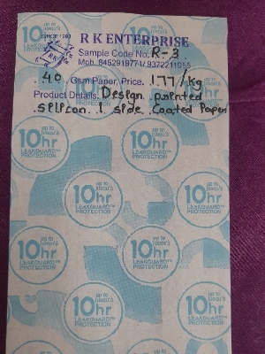 Design printed silicon 1 side coated paper