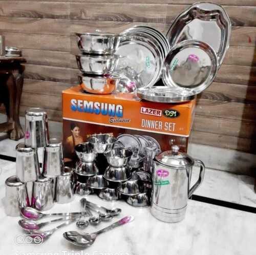 Dinner  Set  5 Pcs/51  Pcs - Color: Silver