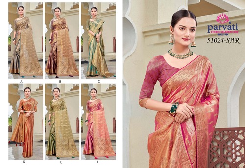 Parvati Multicolor Rapier Silk Saree -51024