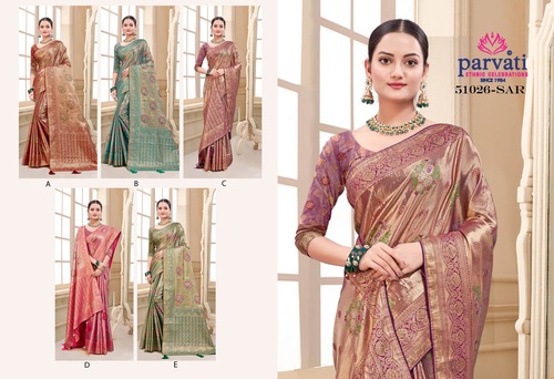 Parvati Multicolor Rapier Silk Saree -51026