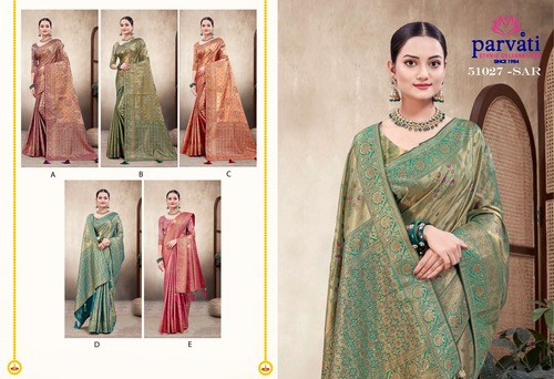 Parvati Multicolor Rapier Silk Saree -51027