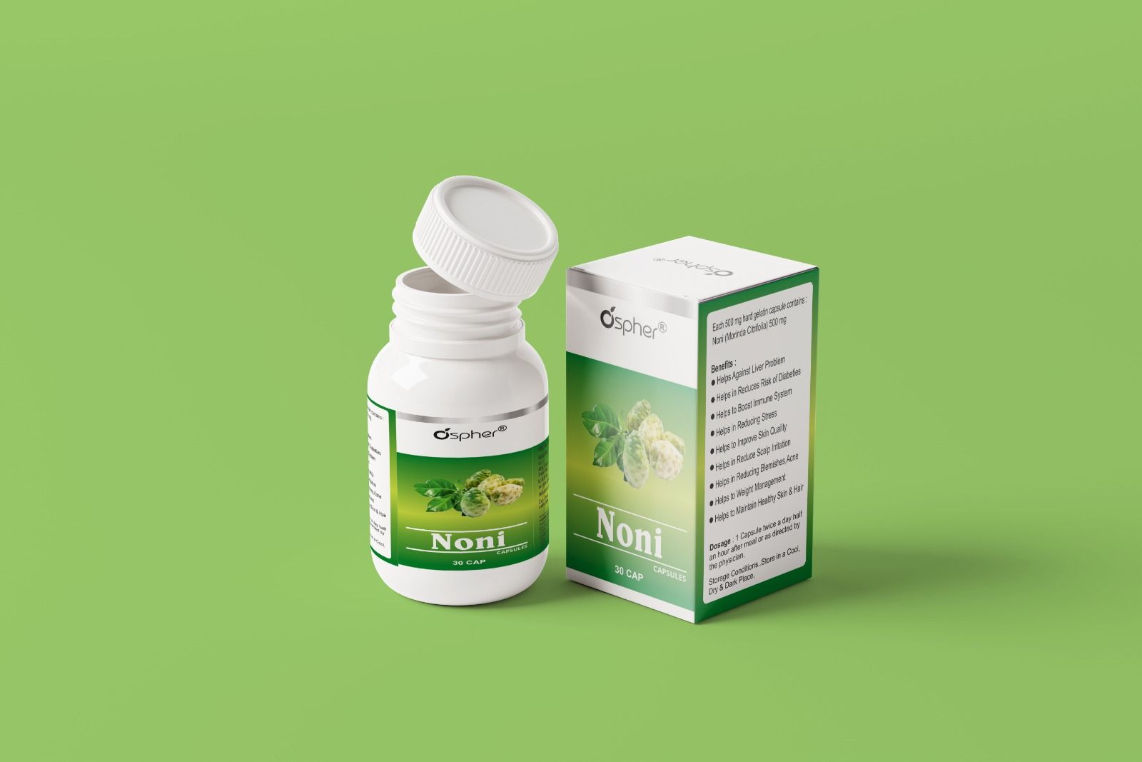 Herbal Noni Capsule - Age Group: For Adults