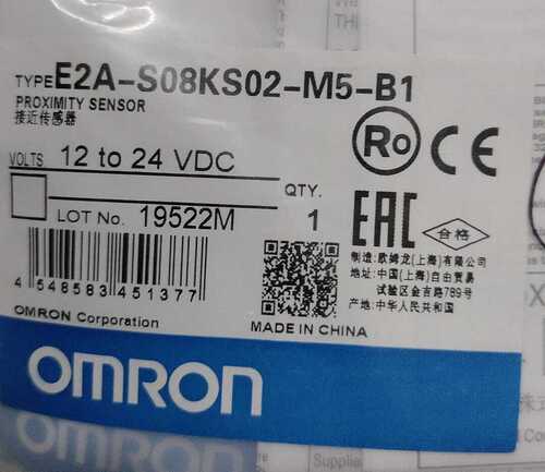 OMRON, PROXIMITY SENSOR, E2A-S08LS02-M5-B1 2M