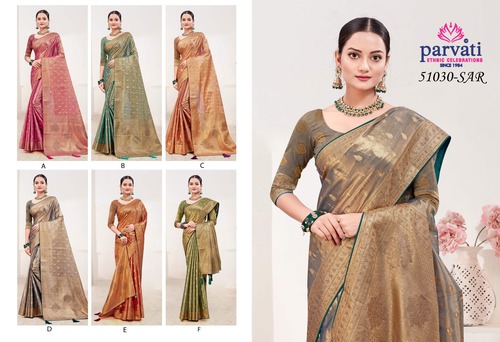 Parvati Multicolor Rapier Silk Saree -51030