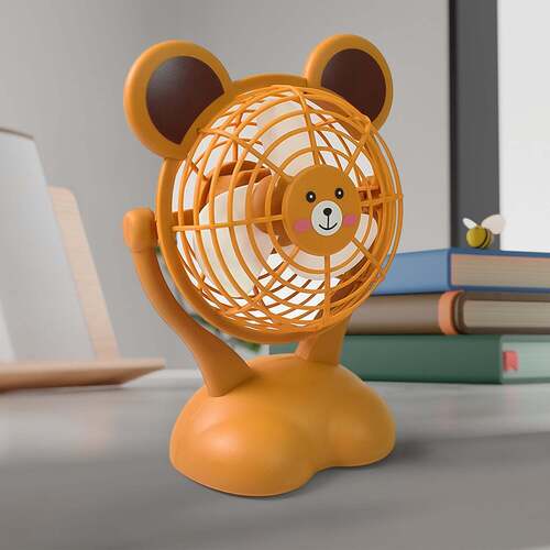 Cartoon Shape Mini Fan USB Powereds