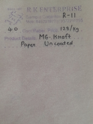 Mg Kraft पेपर अनकोटेड