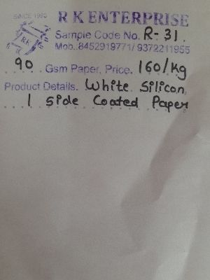 White Silicon 1 side coated paper