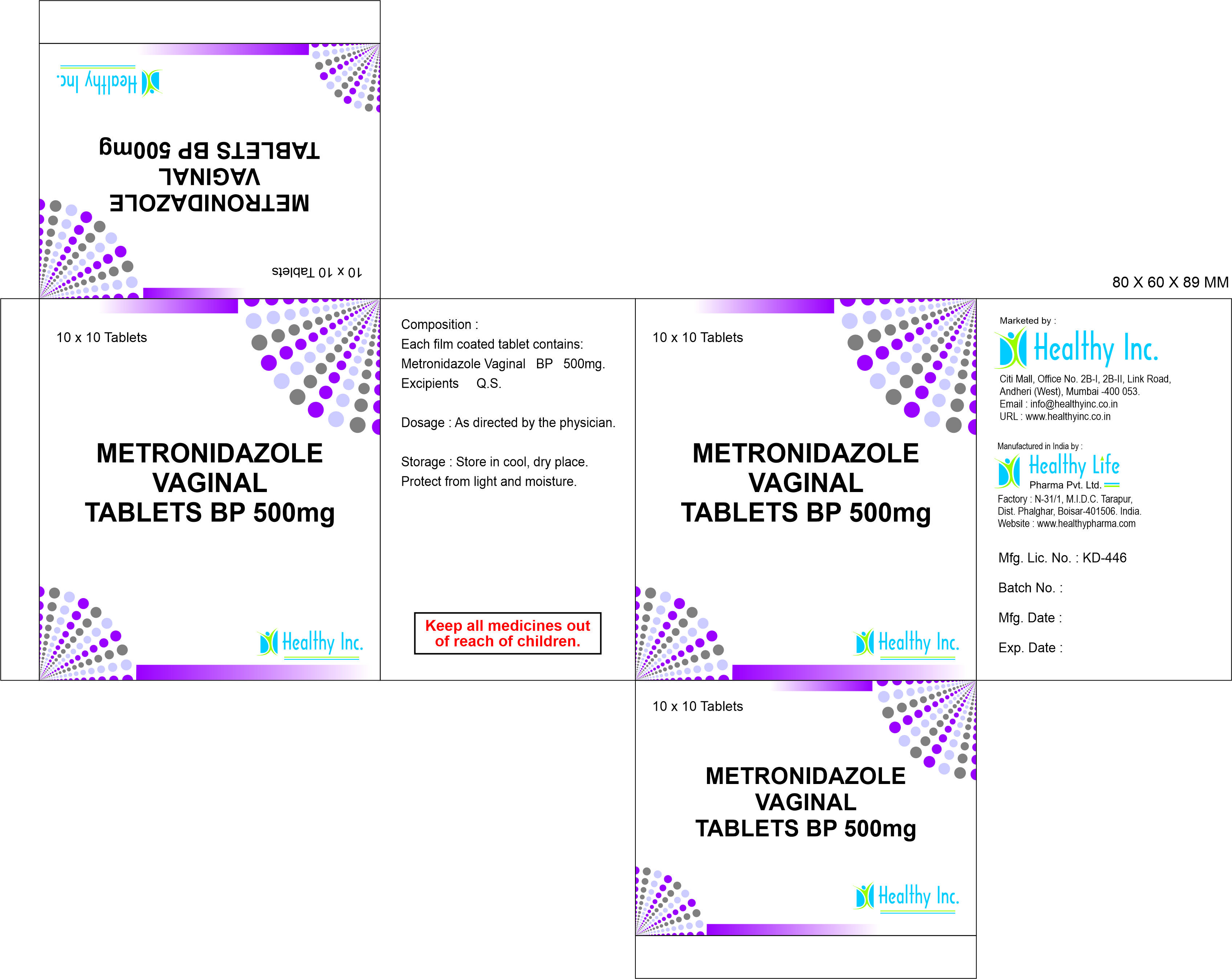 Metronidazole tablet 500mg