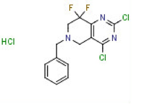 6-बेंजिल-2,4-डाइक्लोरो-8,8-डिफ्लुओरो-5,6,7,8-टेट्राहाइड्रोपिरिडो[4,3-डी]पाइरीमिडिन हाइड्रोक्लोराइड