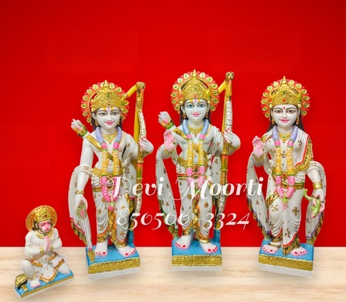 Exotic marble Ram Darbar Moorti