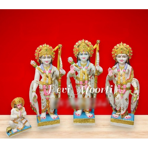 Exotic marble Ram Darbar Moorti