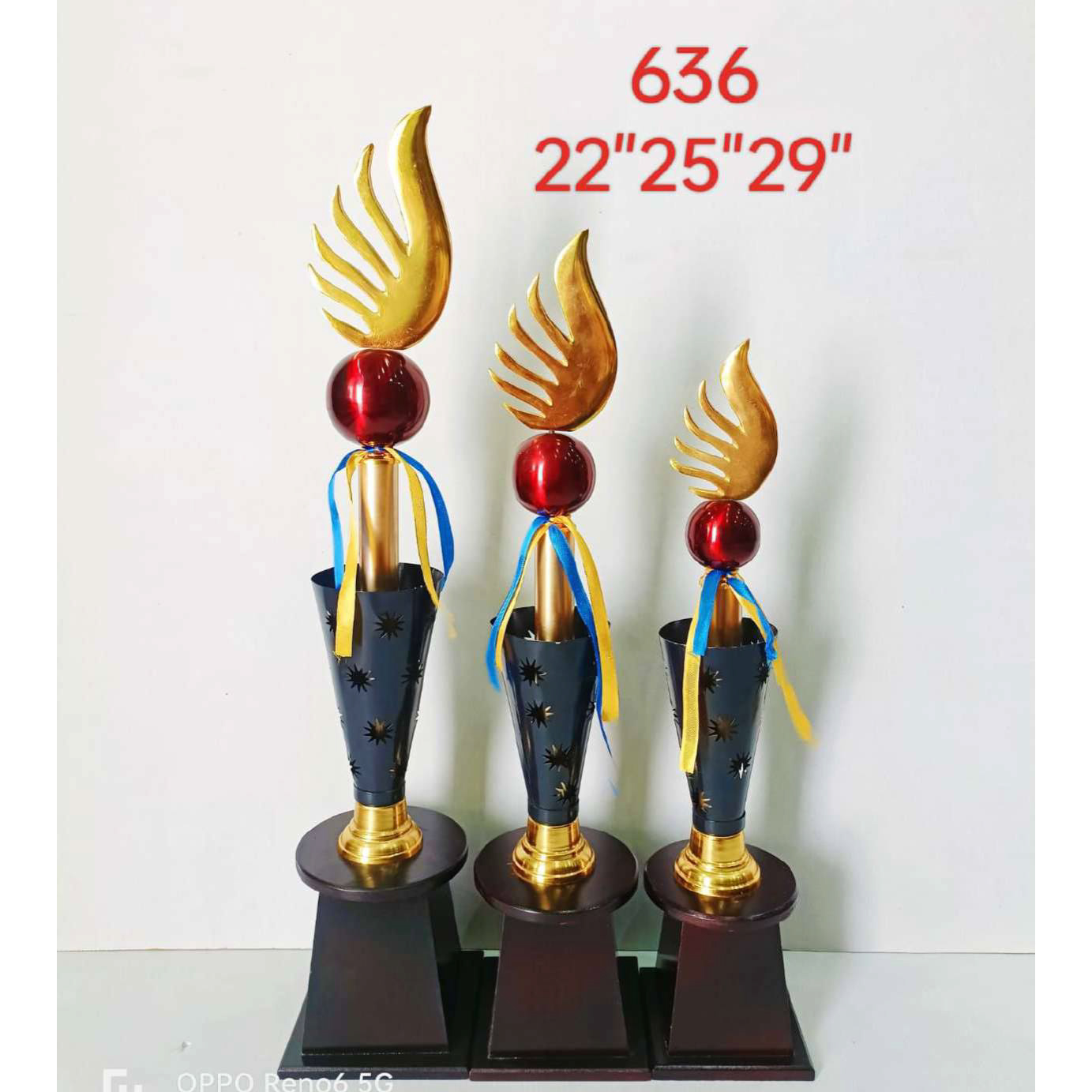 Decorative Metal Award Trophy #636