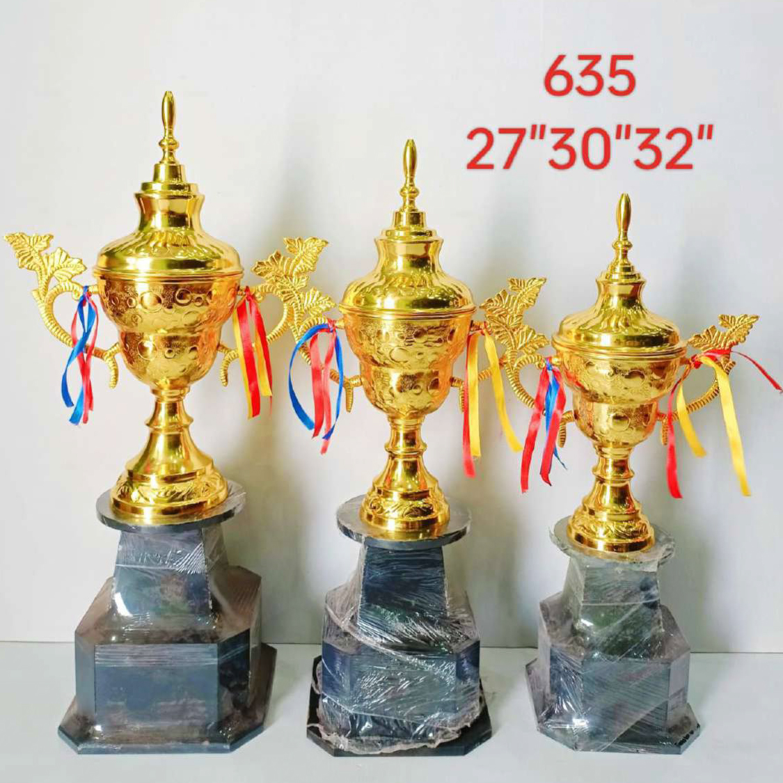 Gold Trophy Cup for Sports Event, Ceremony, Appreciation Gift #635