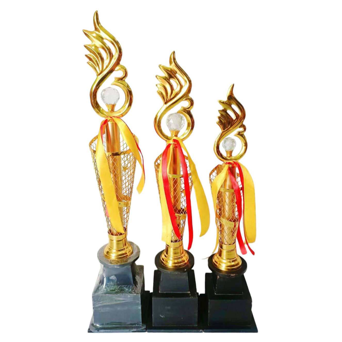 Metal Designer Diamond Trophy - Color: Various Colors