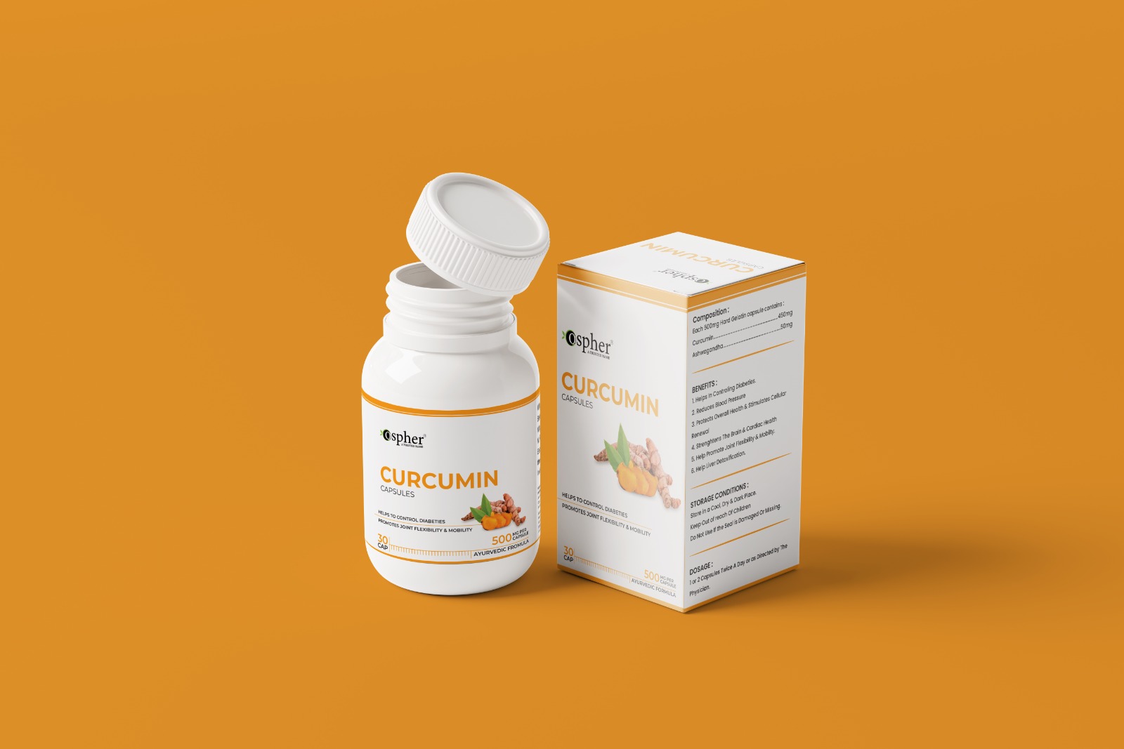 Ospher Curcumin Capsule - Age Group: For Adults