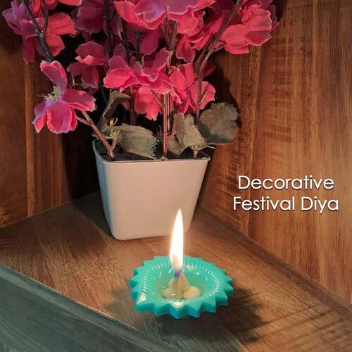 Silicone Diya for Diwali Attractive Design Colourful Diya Combos