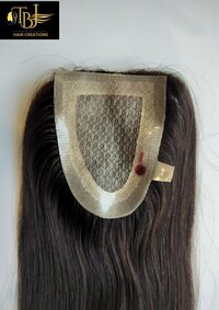 Natural Straight Skin Base Mirage Topper 100%Original Human Hair Extension