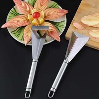 Stainless Steel Fruit Carving Knife - V Shape Channel Knife Tools