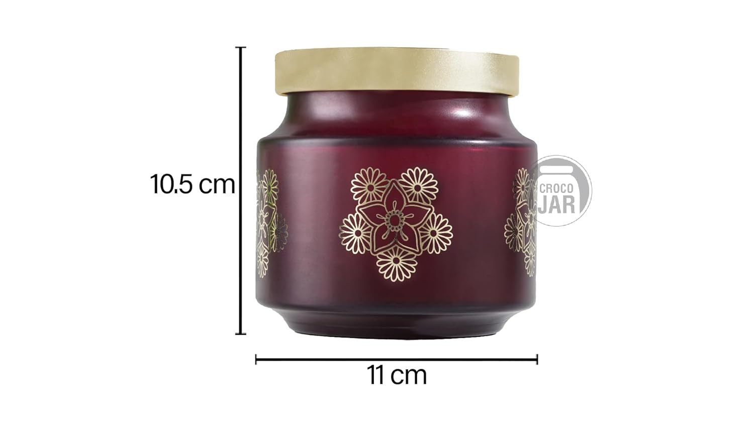 Croco Jar Premium Color Coated & Printed Design - Material: Glass