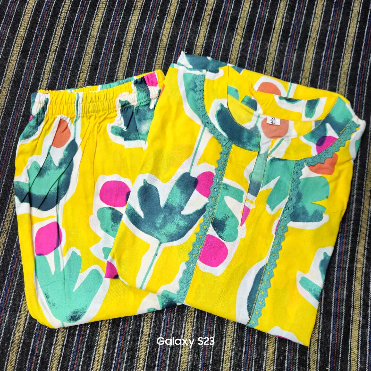 Kurti Plazo - Bust Size: Free Size