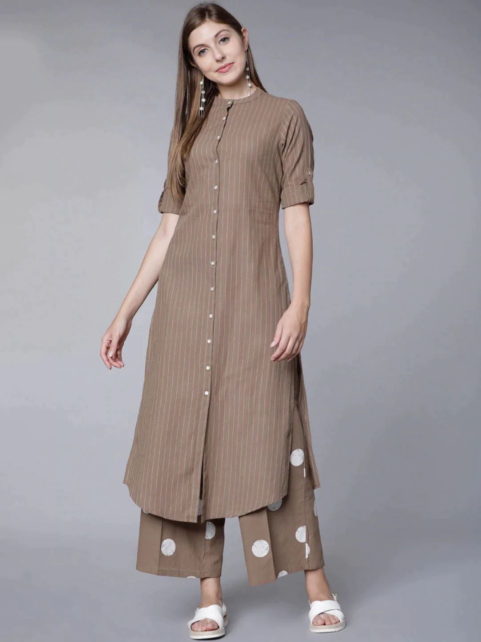 Kurti Plazo - Bust Size: Free Size