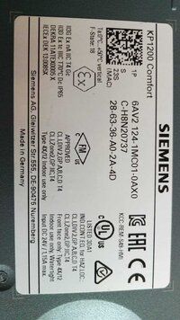 SIEMENS 6AV2 124-1MC01-0AX0 (C-H8N20737) HMI